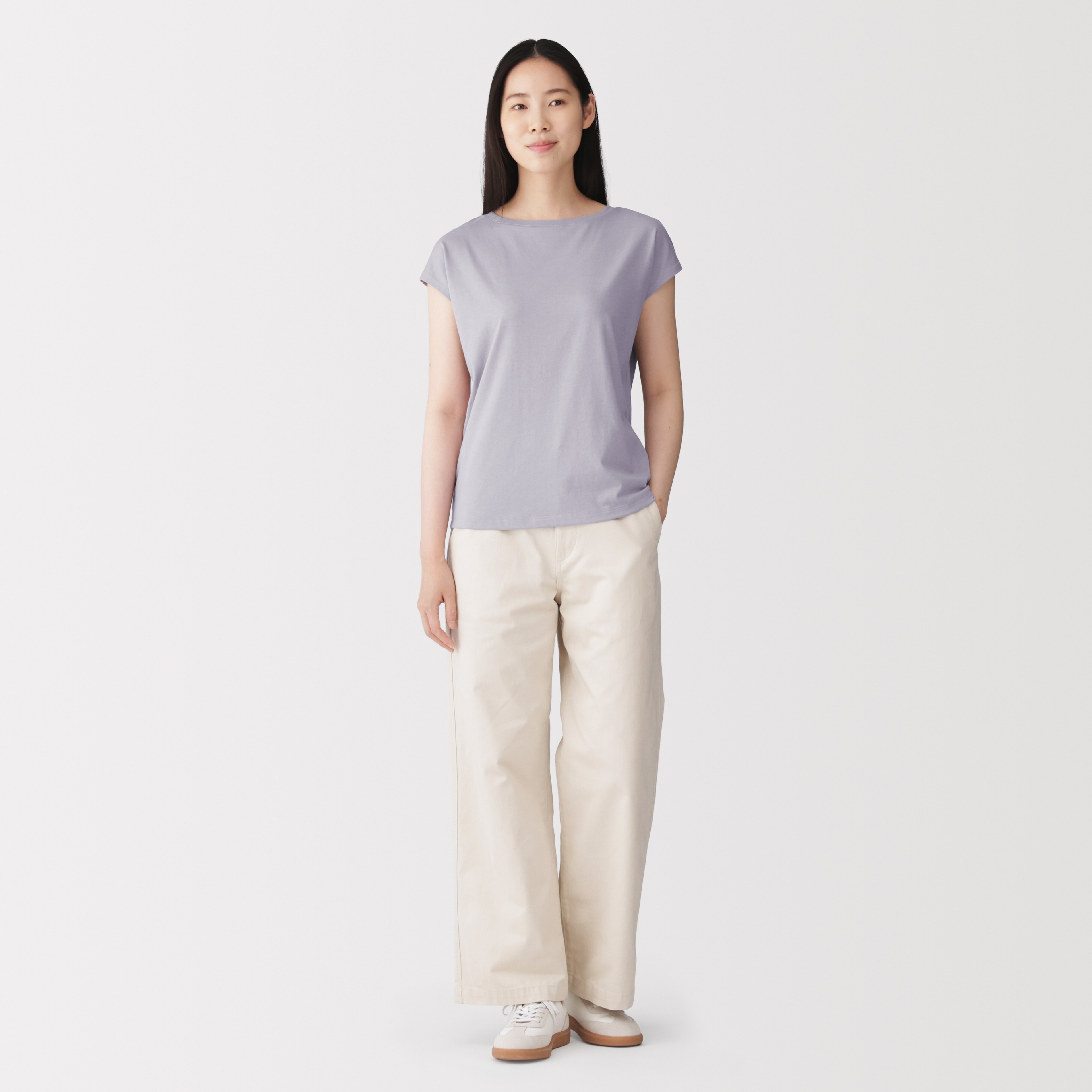 婦人　天竺編みフレンチスリーブＴシャツ（ＡＳＥＡＮ）