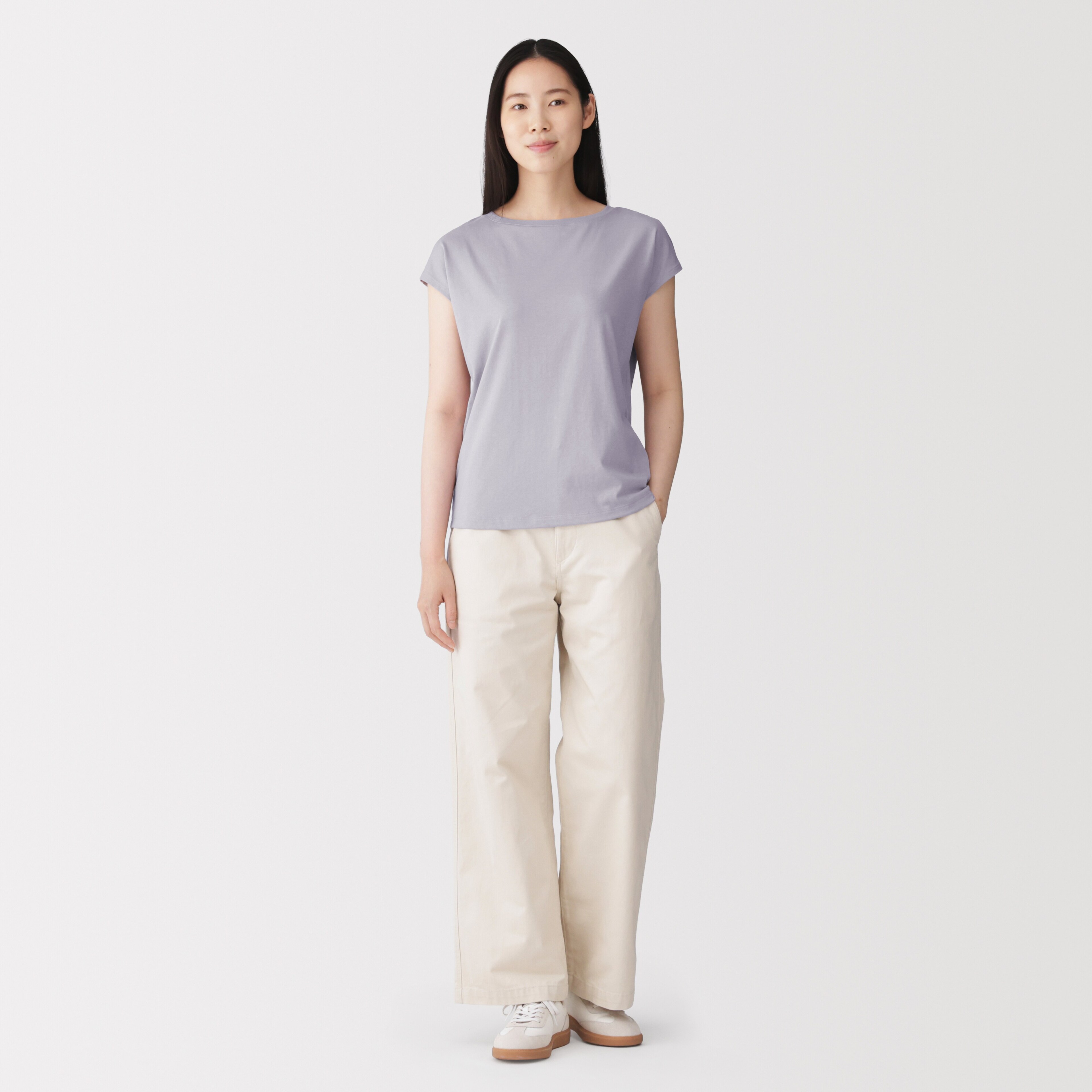 婦人　天竺編みフレンチスリーブＴシャツ（ＡＳＥＡＮ）