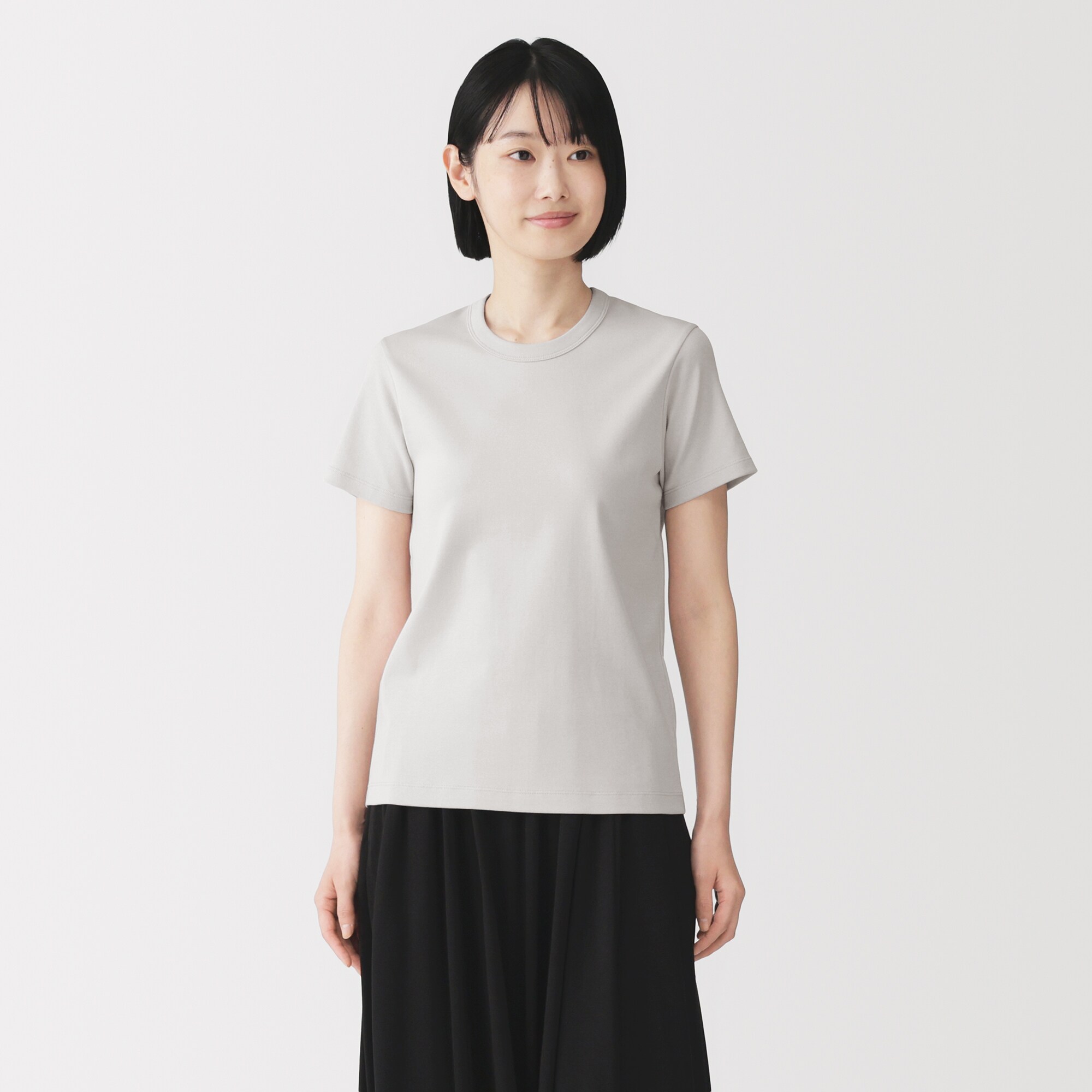 婦人　涼感汗じみしにくいクルーネック半袖Ｔシャツ（ＡＳＥＡＮ）