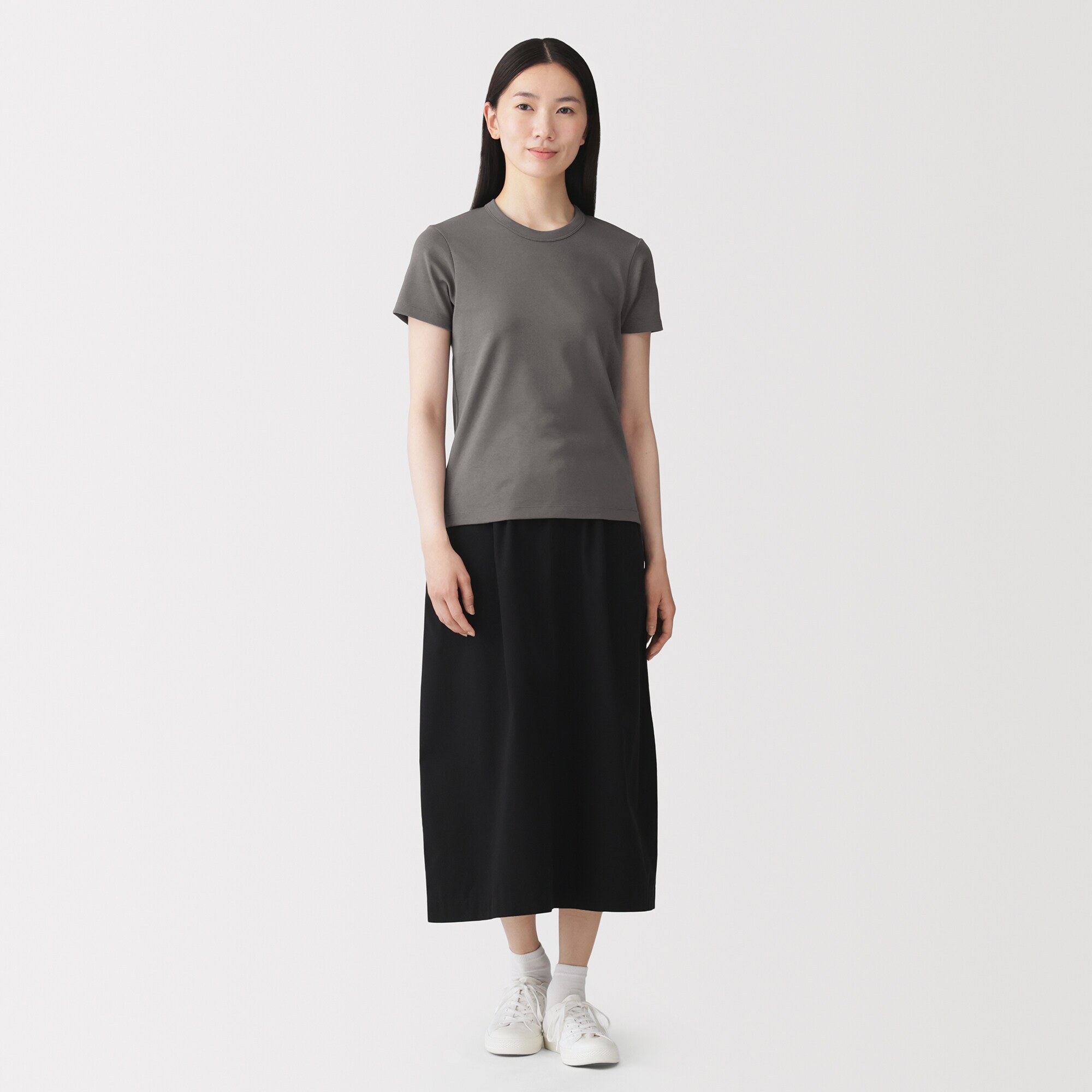 婦人　涼感汗じみしにくいクルーネック半袖Ｔシャツ（ＡＳＥＡＮ）