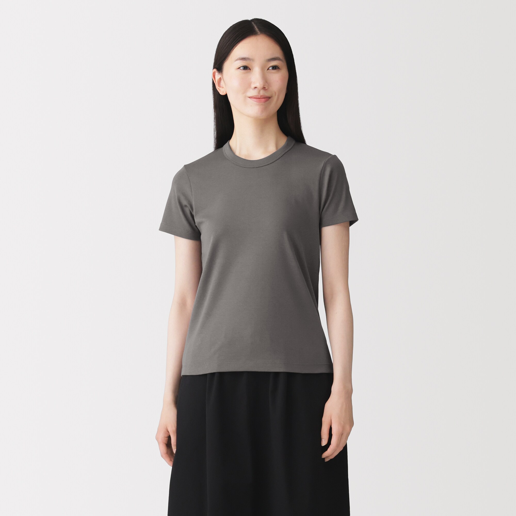 婦人　涼感汗じみしにくいクルーネック半袖Ｔシャツ（ＡＳＥＡＮ）