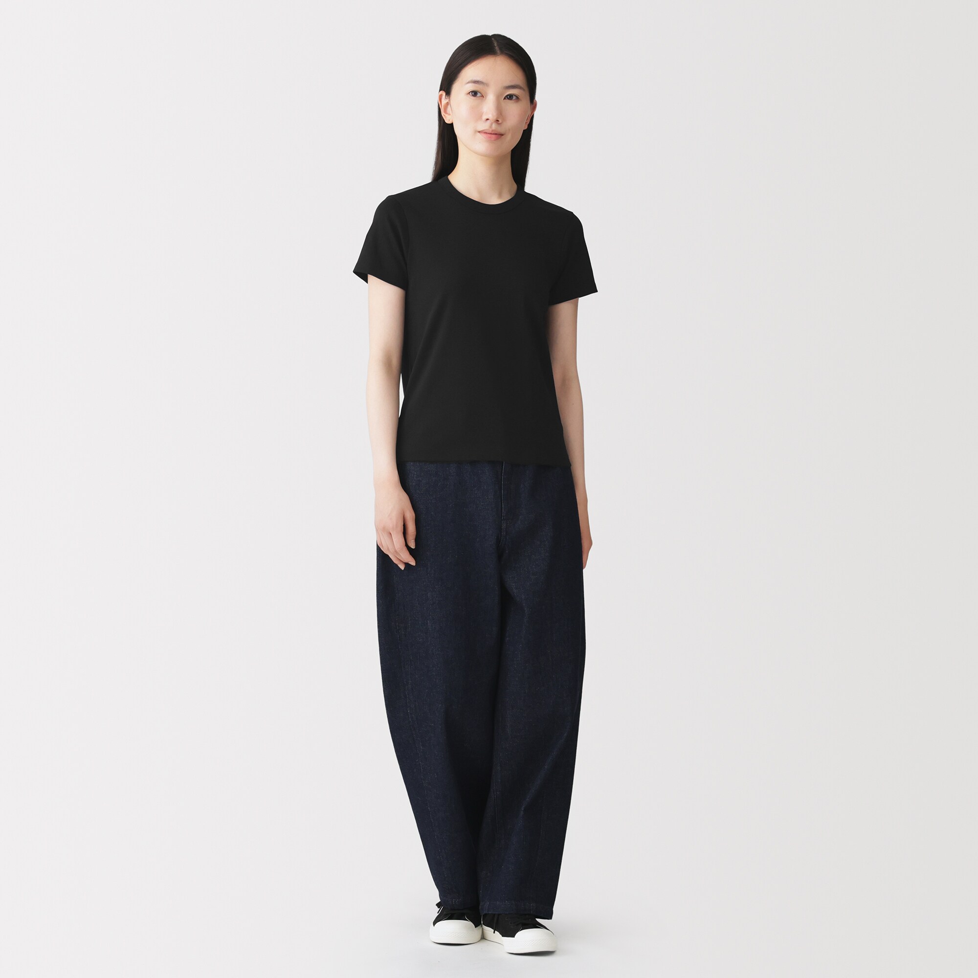 婦人　涼感汗じみしにくいクルーネック半袖Ｔシャツ（ＡＳＥＡＮ）