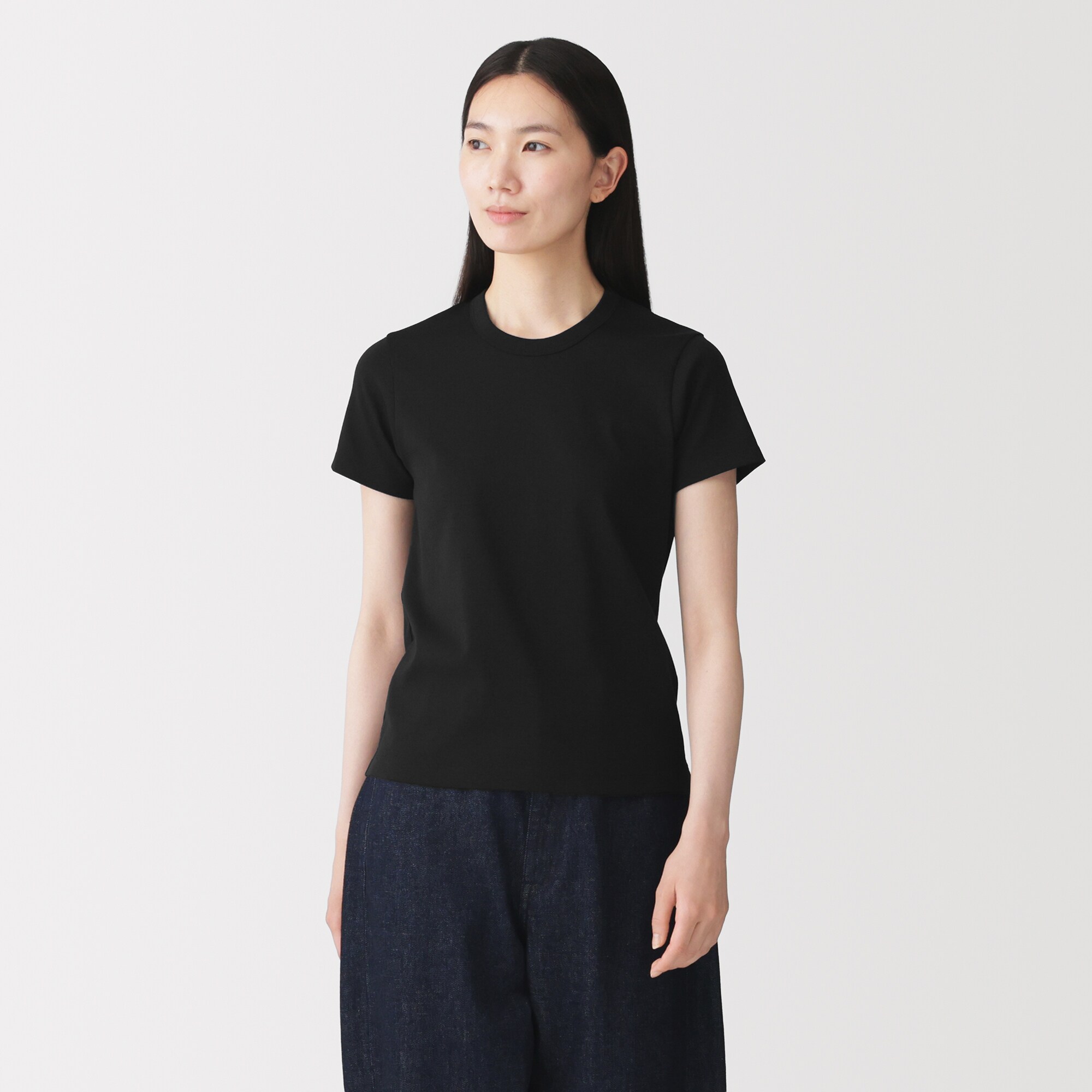 婦人　涼感汗じみしにくいクルーネック半袖Ｔシャツ（ＡＳＥＡＮ）