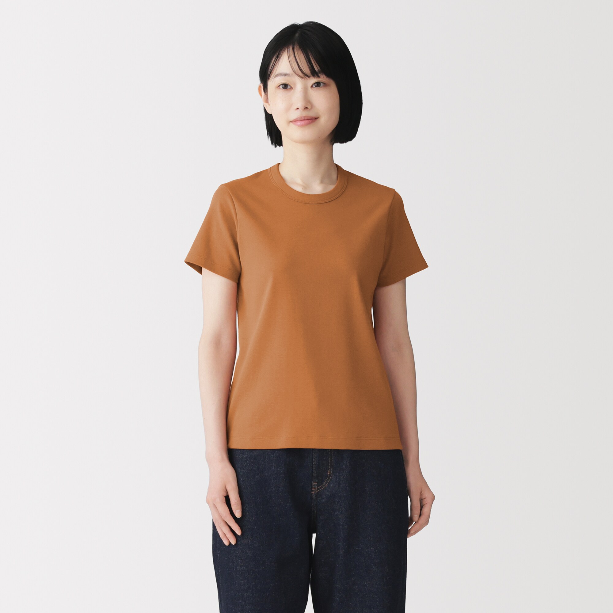 婦人　涼感汗じみしにくいクルーネック半袖Ｔシャツ（ＡＳＥＡＮ）