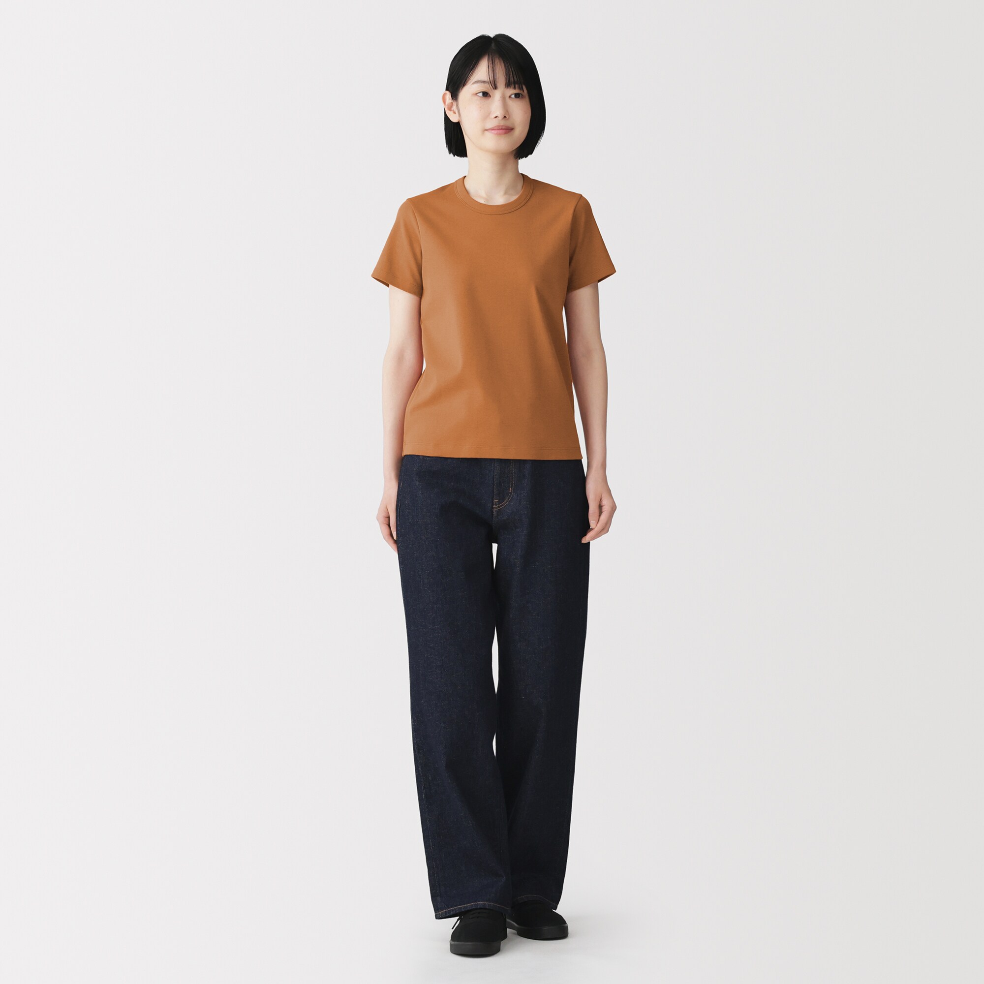 婦人　涼感汗じみしにくいクルーネック半袖Ｔシャツ（ＡＳＥＡＮ）