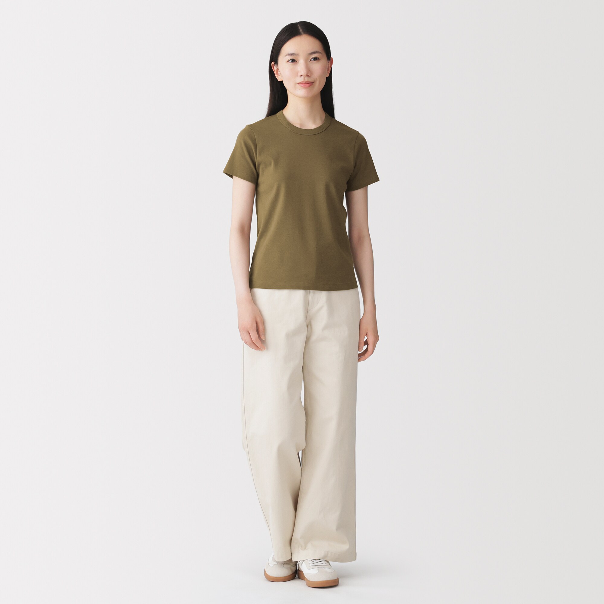 婦人　涼感汗じみしにくいクルーネック半袖Ｔシャツ（ＡＳＥＡＮ）