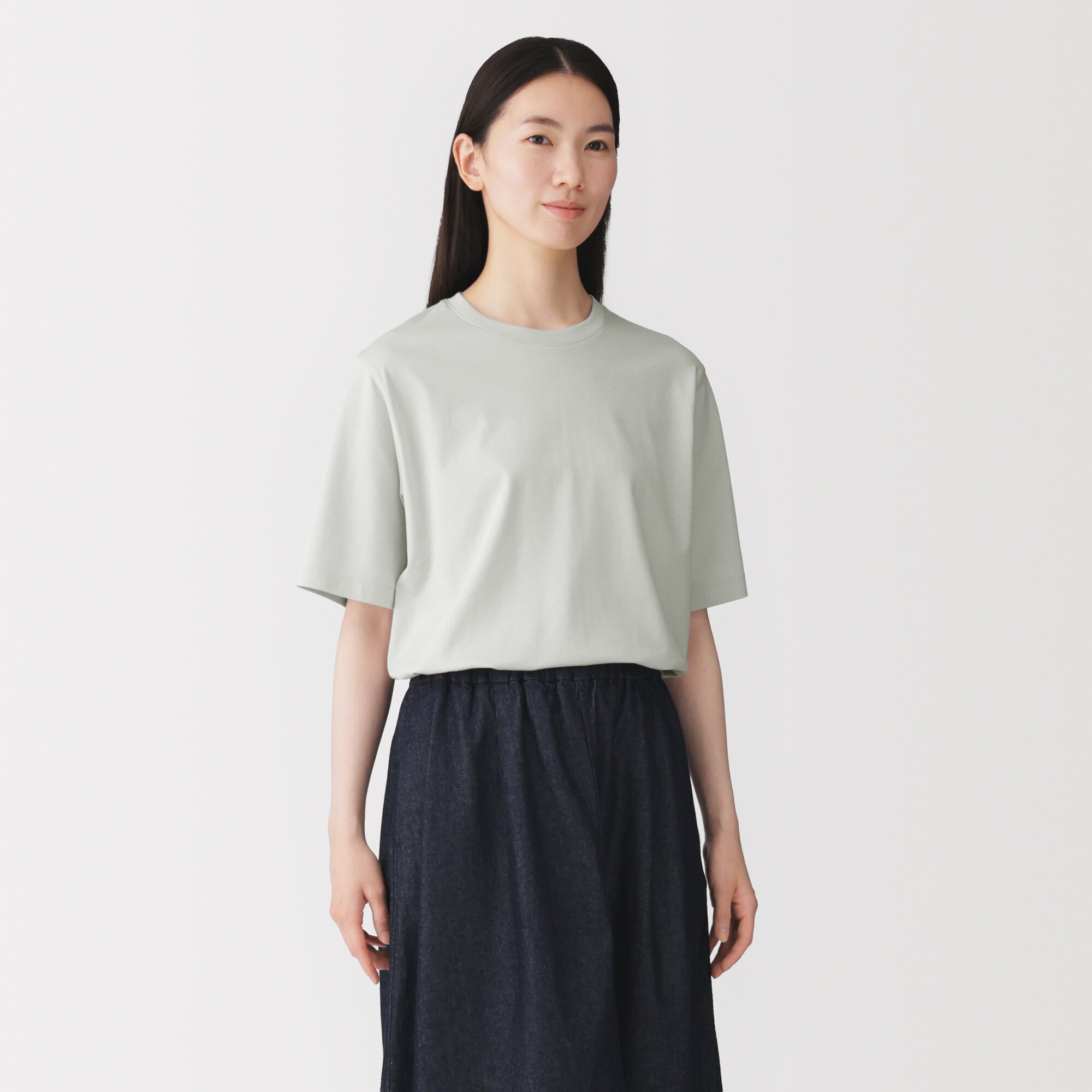 婦人　涼感ＵＶカットクルーネックワイド半袖Ｔシャツ（ＡＳＥＡＮ）