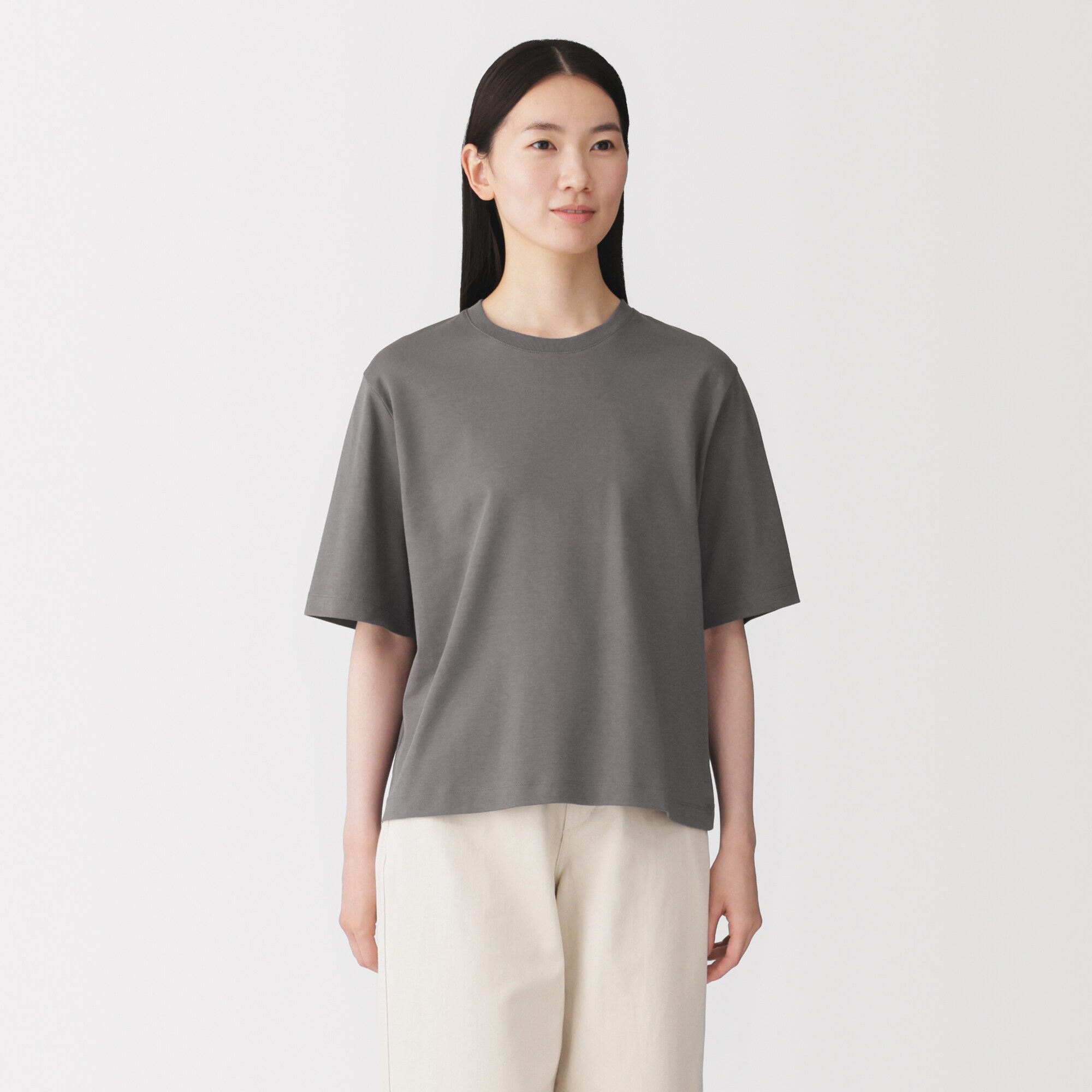 婦人　涼感ＵＶカットクルーネックワイド半袖Ｔシャツ（ＡＳＥＡＮ）