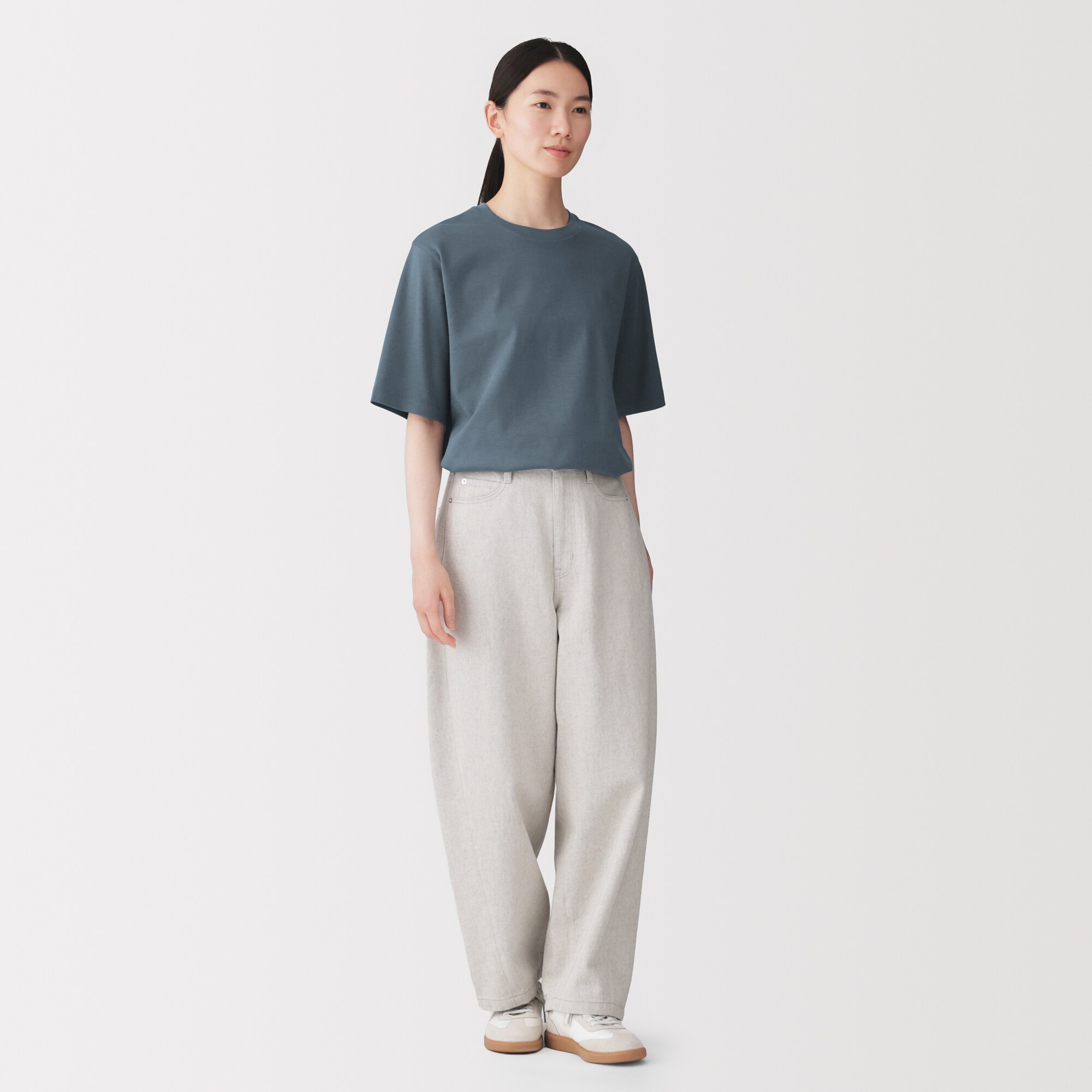 婦人　涼感ＵＶカットクルーネックワイド半袖Ｔシャツ（ＡＳＥＡＮ）