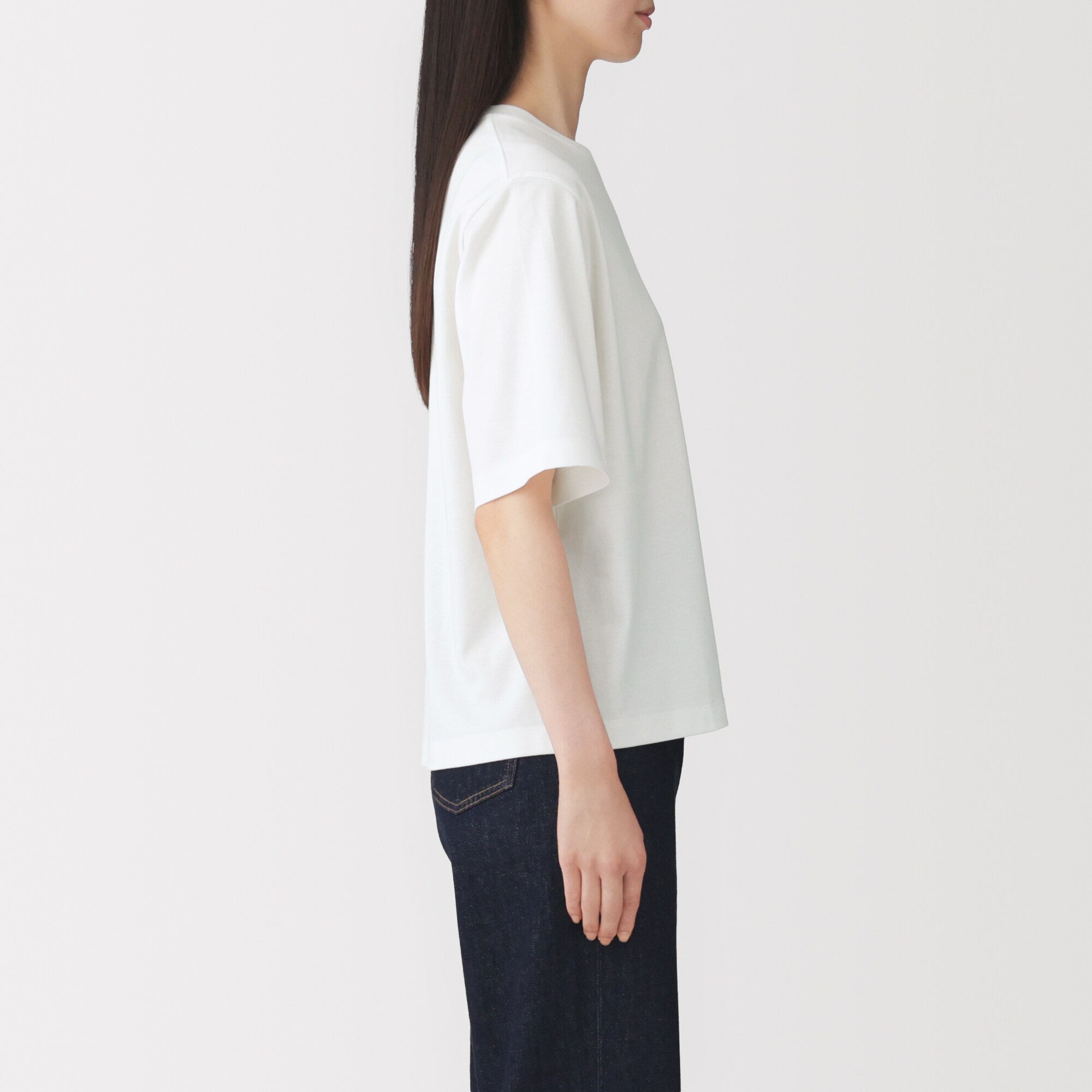 婦人　涼感ＵＶカットクルーネックワイド半袖Ｔシャツ（ＡＳＥＡＮ）