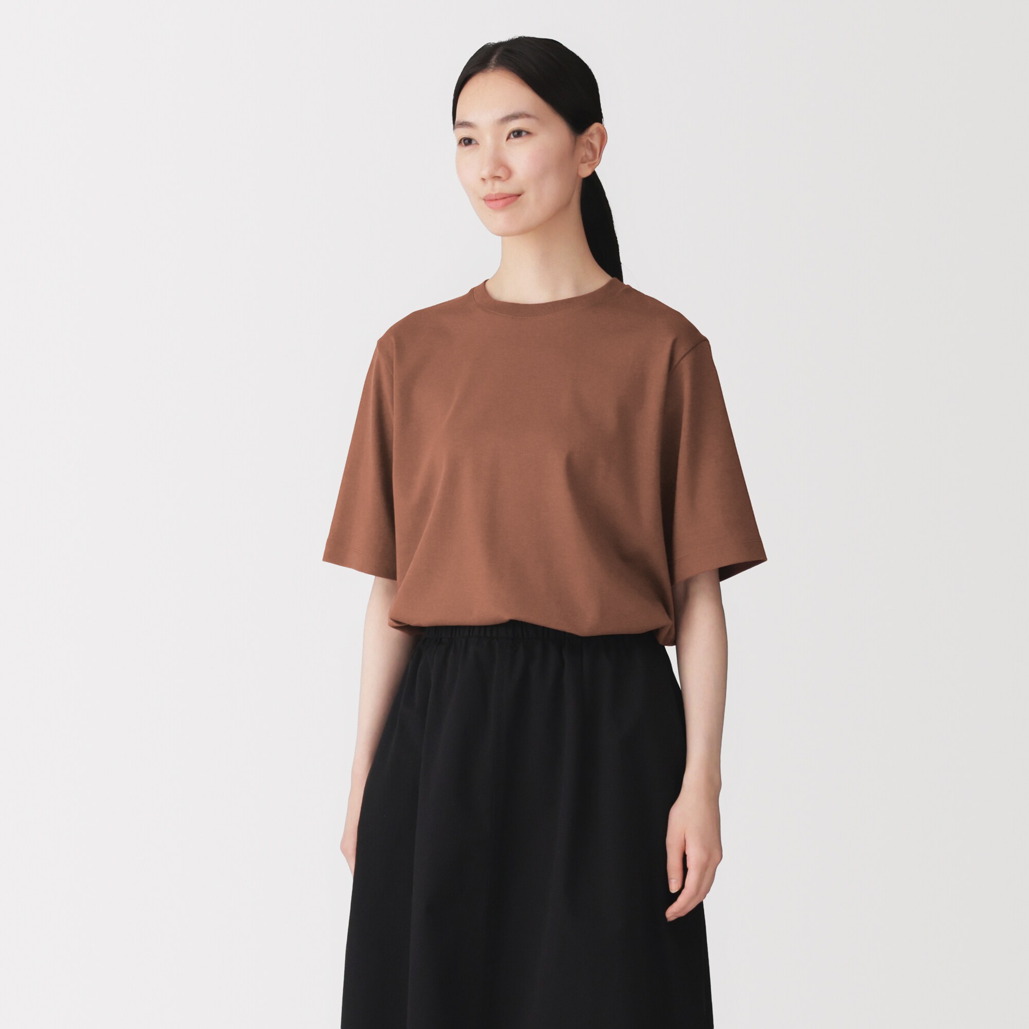 婦人　涼感ＵＶカットクルーネックワイド半袖Ｔシャツ（ＡＳＥＡＮ）
