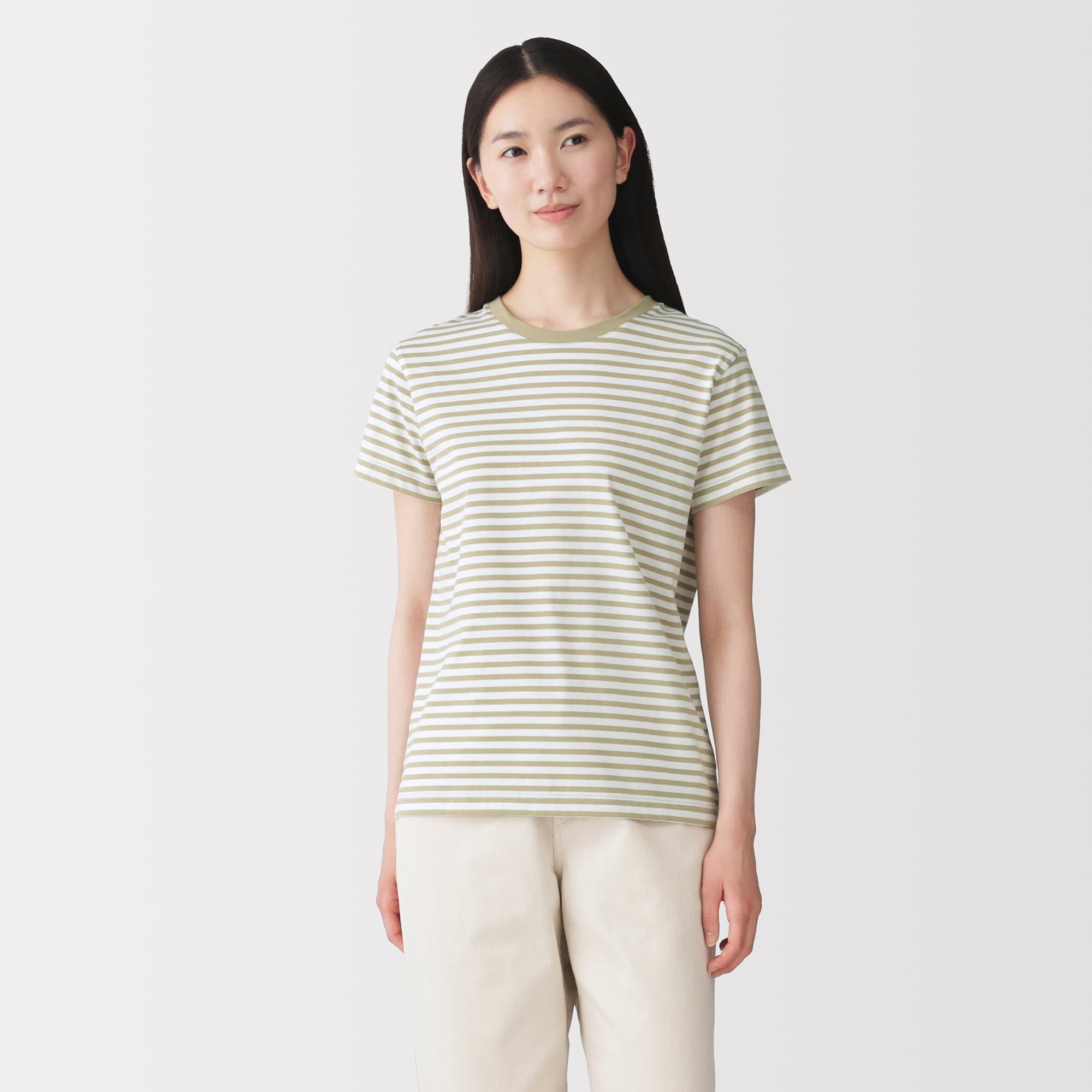 婦人　天竺編みクルーネック半袖Ｔシャツ（ＡＳＥＡＮ）