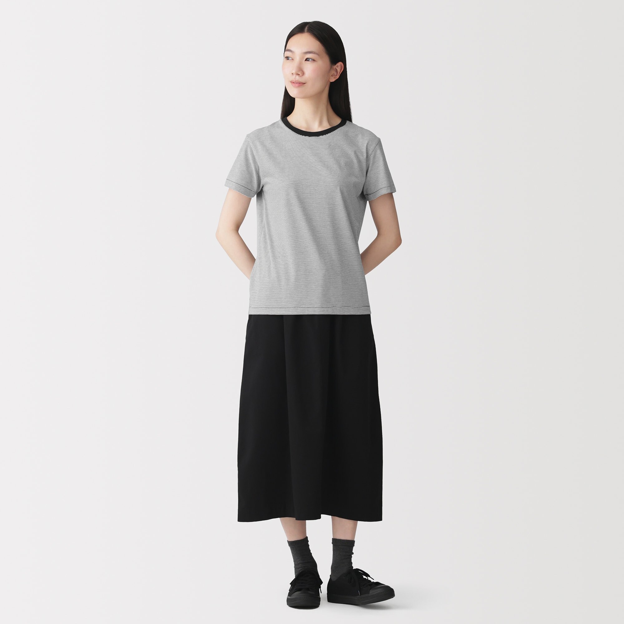 婦人　天竺編みクルーネック半袖Ｔシャツ（ＡＳＥＡＮ）