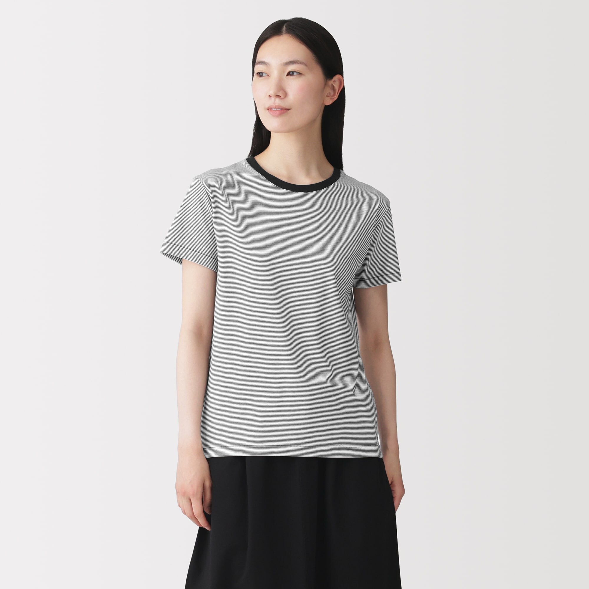 婦人　天竺編みクルーネック半袖Ｔシャツ（ＡＳＥＡＮ）