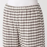 婦人　モール糸を使った　二重ガーゼ長袖パジャマ