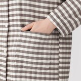 婦人　モール糸を使った　二重ガーゼ長袖パジャマ