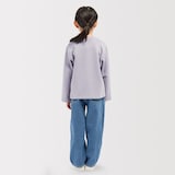 キッズ　裏毛スウェットカーディガン