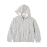 キッズ　裏毛スウェットフルジップパーカ