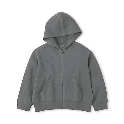 キッズ　裏毛スウェットフルジップパーカ