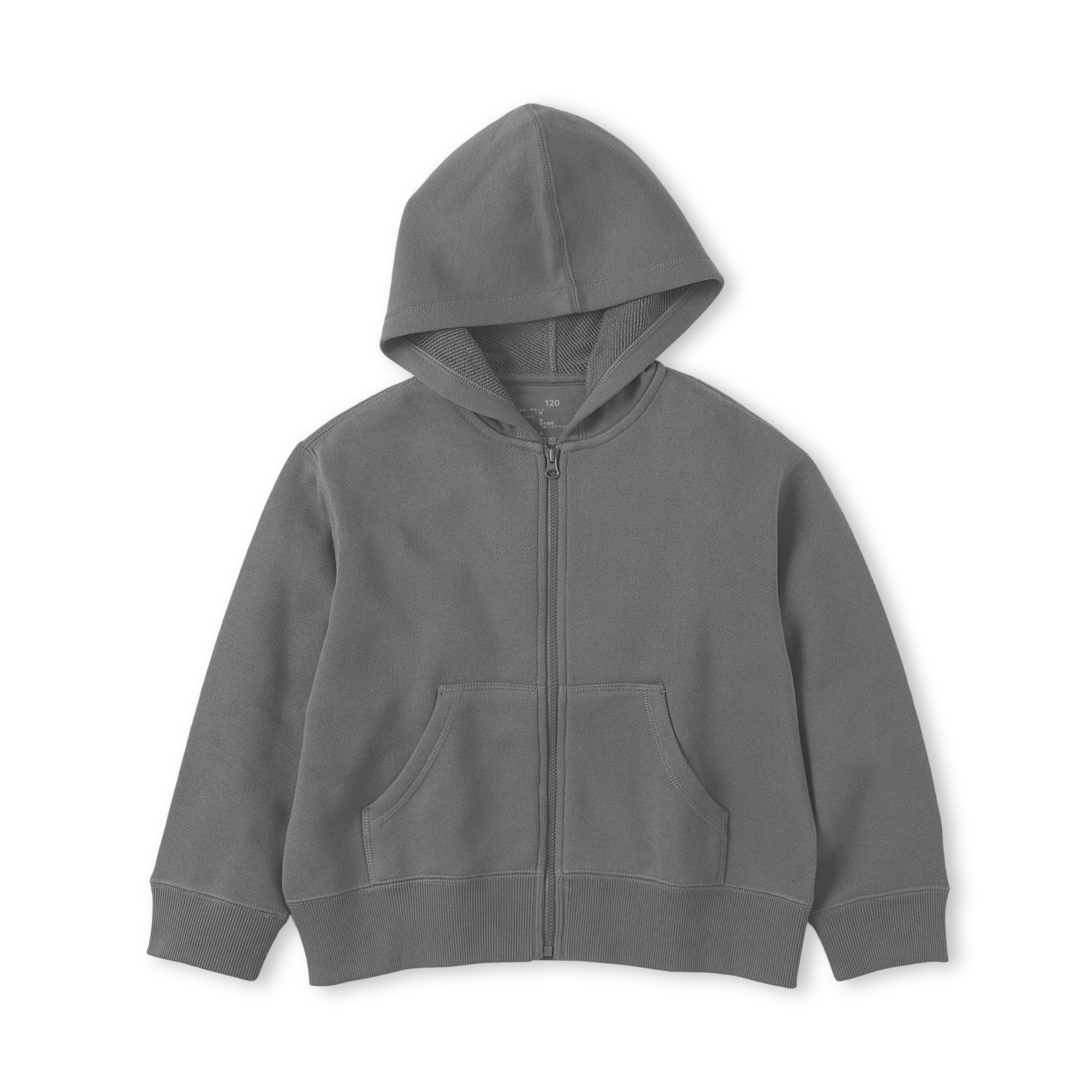 キッズ　裏毛スウェットフルジップパーカ