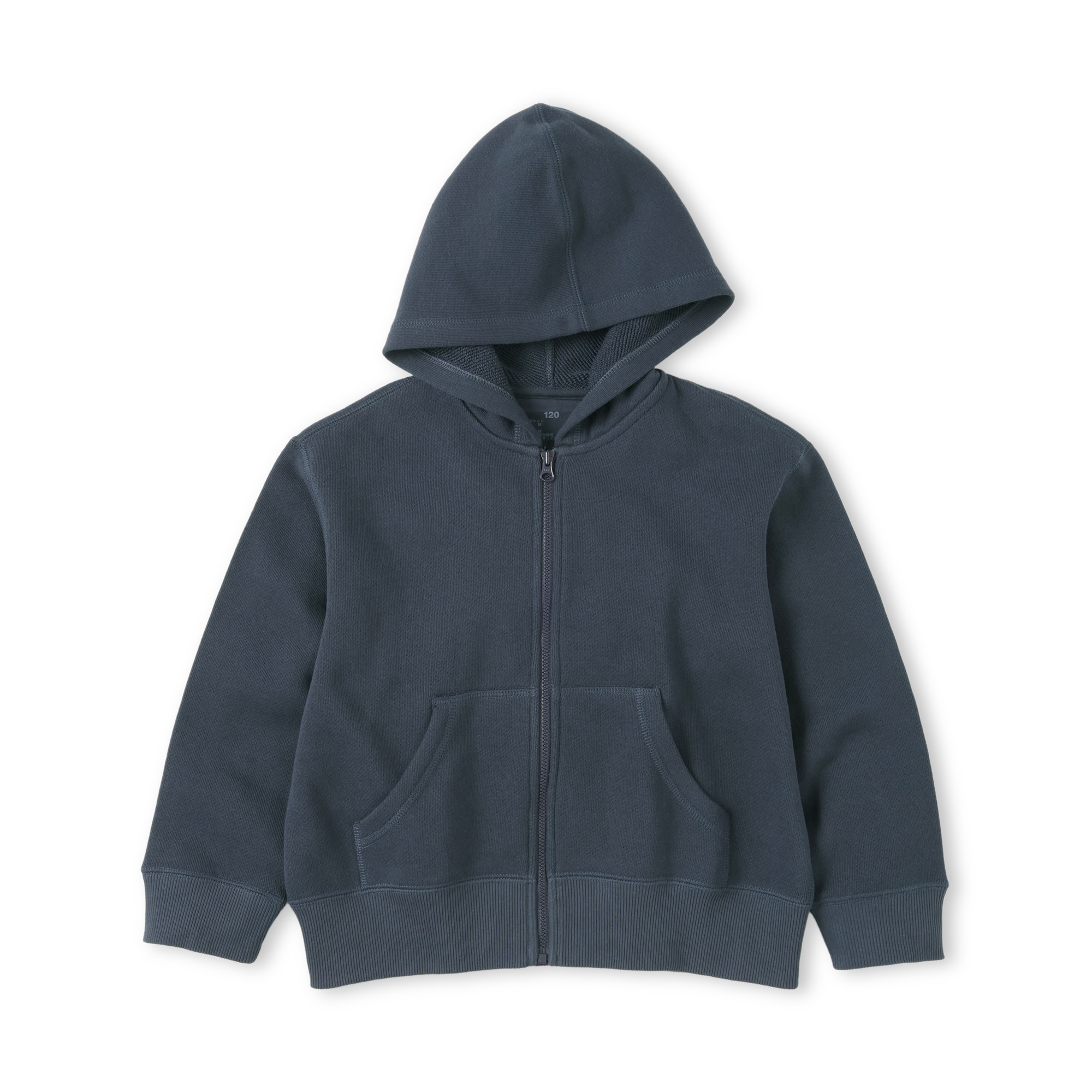 キッズ　裏毛スウェットフルジップパーカ