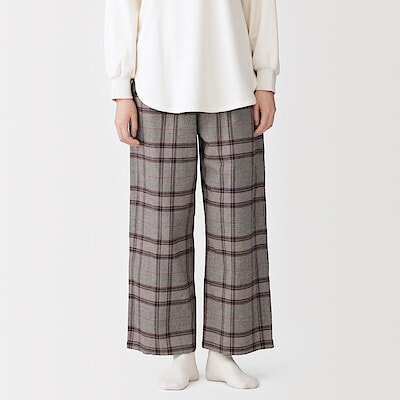 婦人　フランネル　ルームロングパンツ
