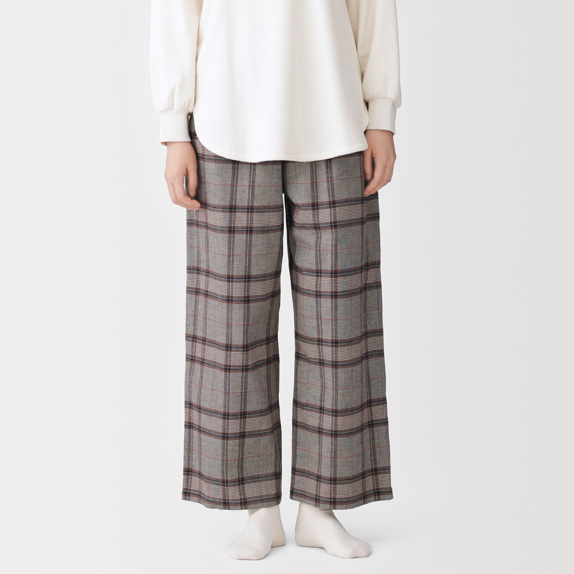 婦人　フランネル　ルームロングパンツ
