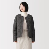 婦人　素材に還る　ふんわり中わたキルティングジャケット