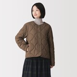 婦人　素材に還る　ふんわり中わたキルティングジャケット