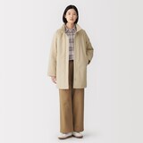婦人　中わた防風ミドル丈コート