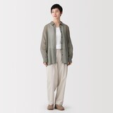 婦人　強撚シアー　長袖シャツ