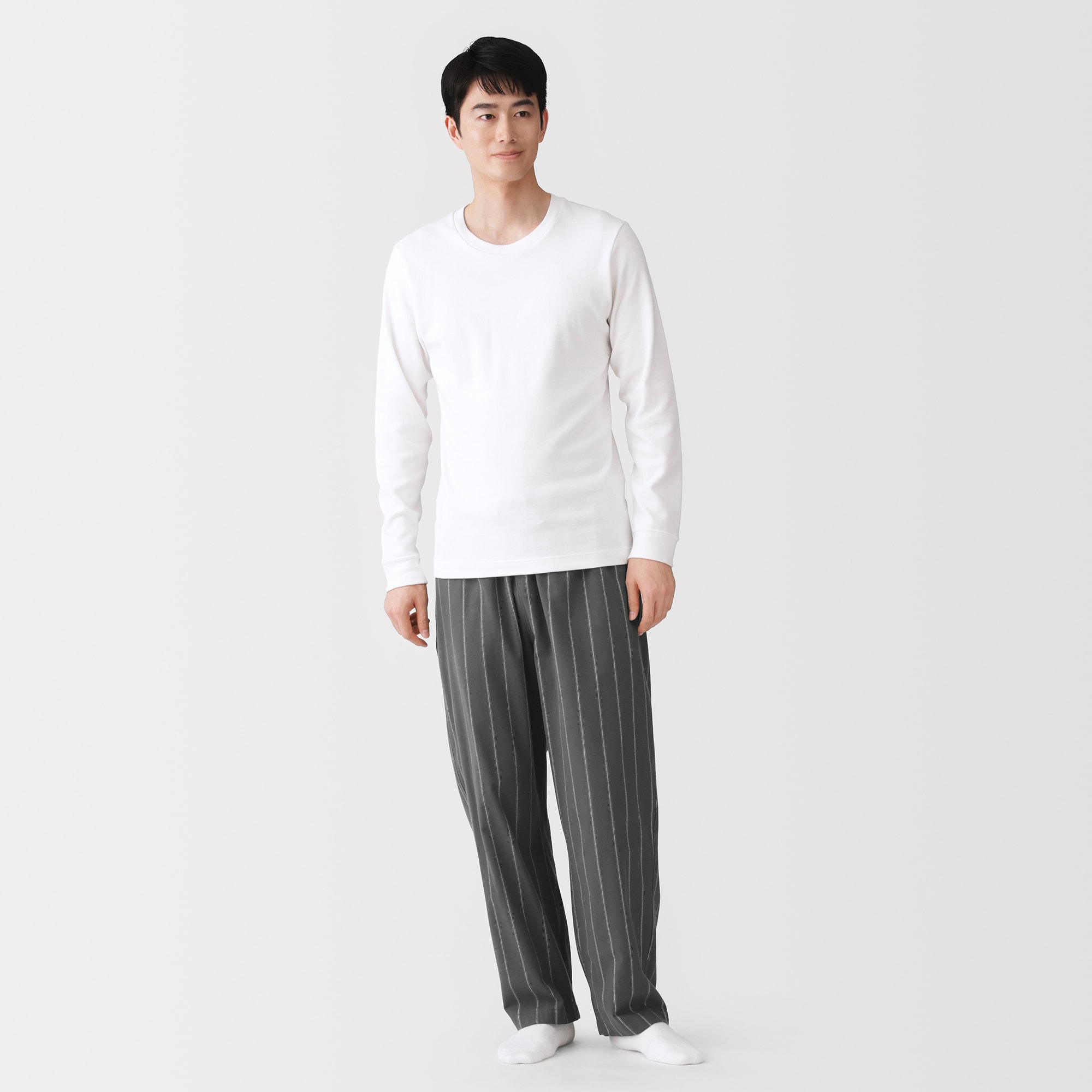 紳士　フランネル　ルームロングパンツ