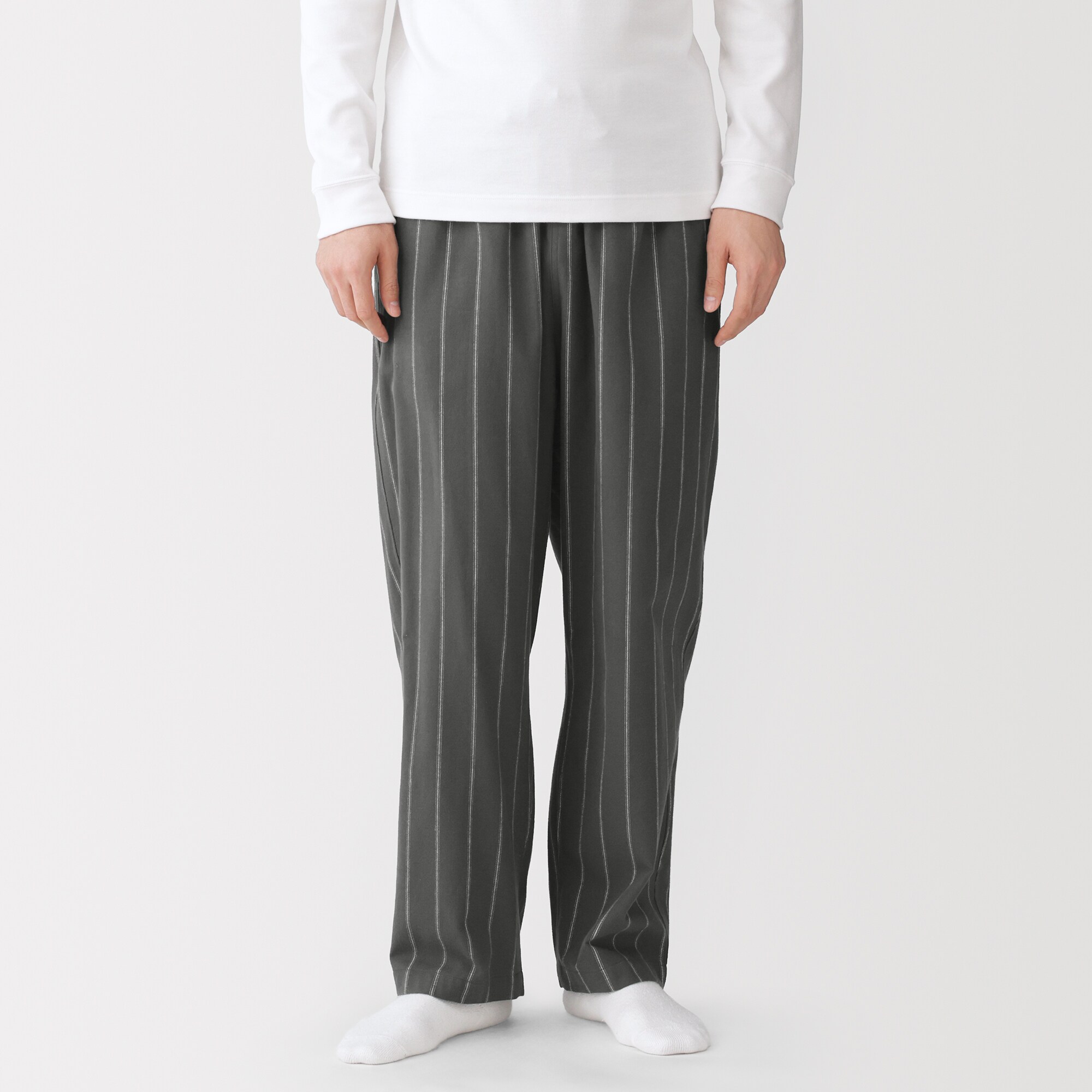 紳士　フランネル　ルームロングパンツ
