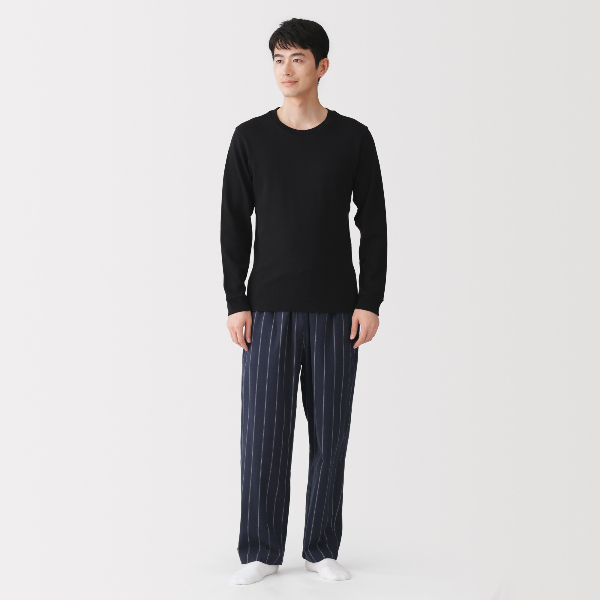 紳士　フランネル　ルームロングパンツ