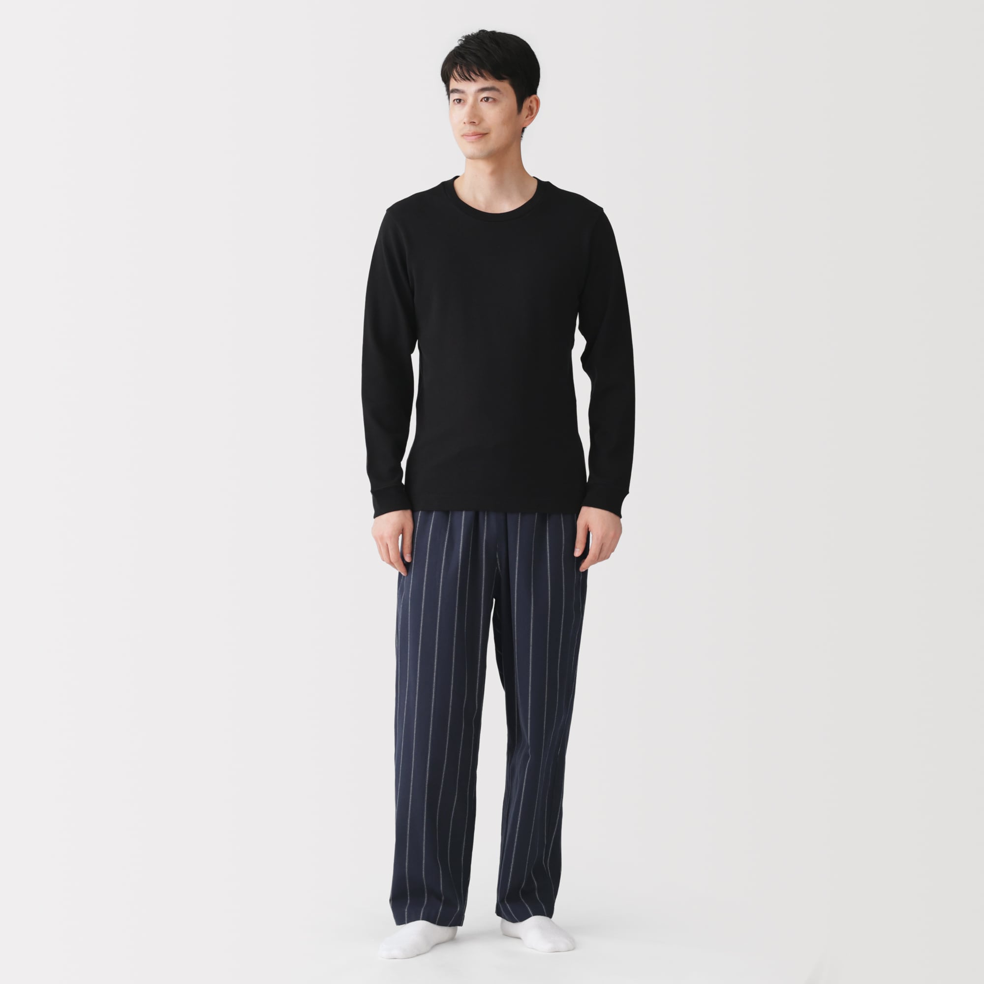 紳士　フランネル　ルームロングパンツ