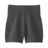 婦人　コットン混もこもこニットオーバーパンツ