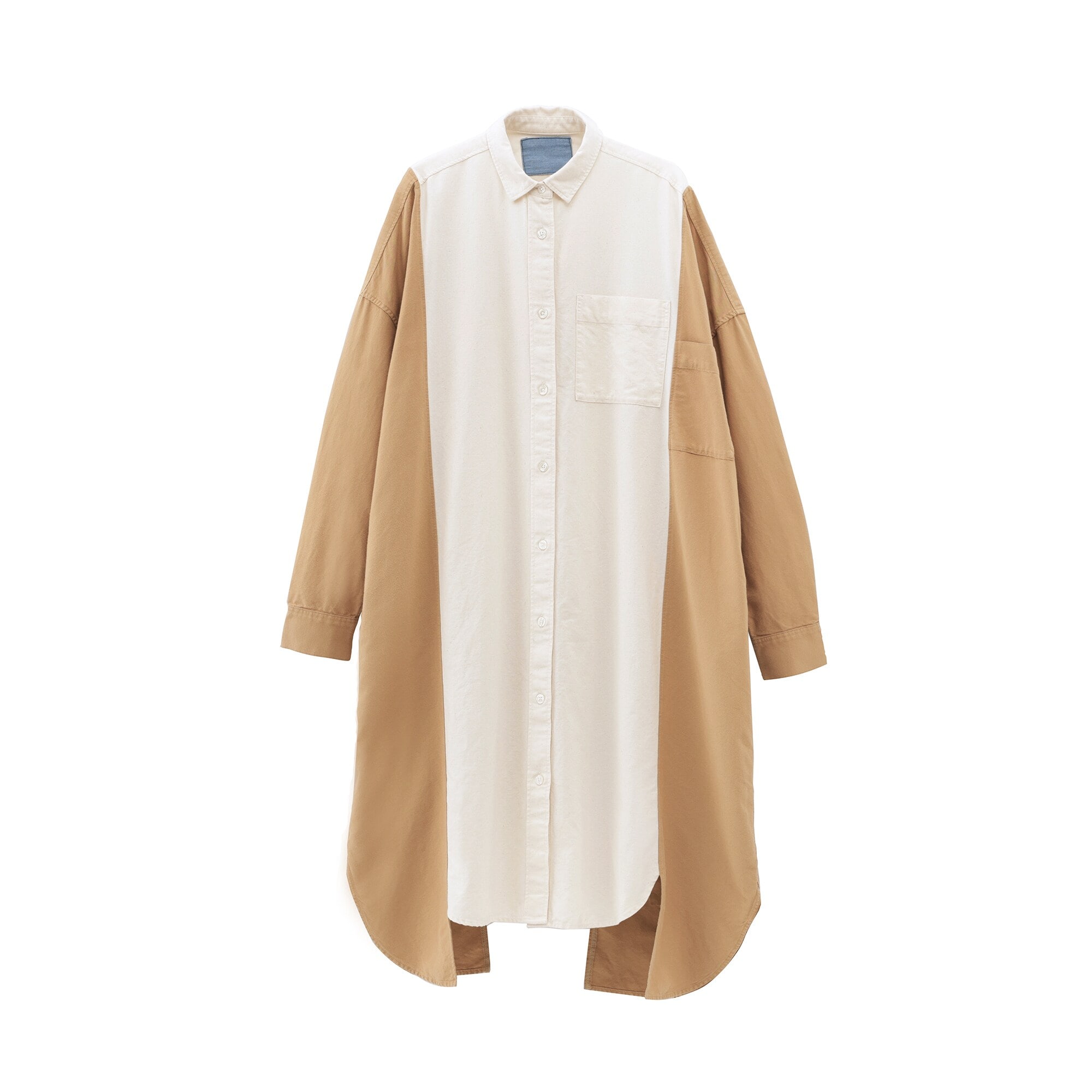 つながる服　ロングシャツ