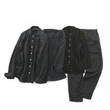 染めなおした服　ボトムス　黒