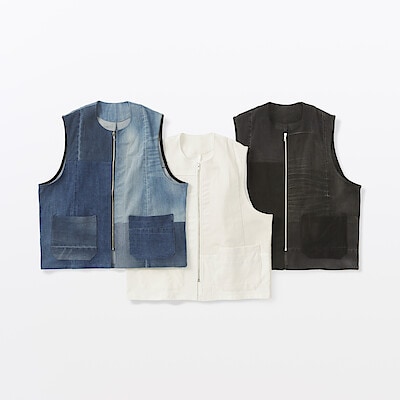 つながる服　デニムベスト