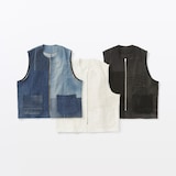 つながる服　デニムベスト