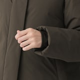 婦人　フードが外せる撥水ダウンロングコート