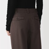 婦人　コットンヤクタックワイドパンツ