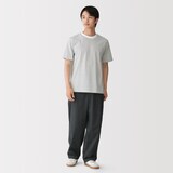 紳士　天竺編みクルーネック半袖Ｔシャツ（ボーダー）（ＯＳ）