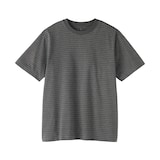 紳士　天竺編みクルーネック半袖Ｔシャツ（ボーダー）（ＯＳ）