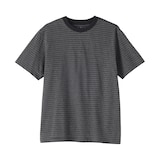 紳士　天竺編みクルーネック半袖Ｔシャツ（ボーダー）（ＯＳ）