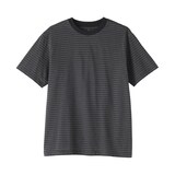 紳士　天竺編みクルーネック半袖Ｔシャツ（ボーダー）（ＯＳ）