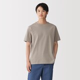 紳士　天竺編みクルーネック半袖Ｔシャツ（ボーダー）（ＯＳ）