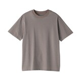 紳士　天竺編みクルーネック半袖Ｔシャツ（ボーダー）（ＯＳ）