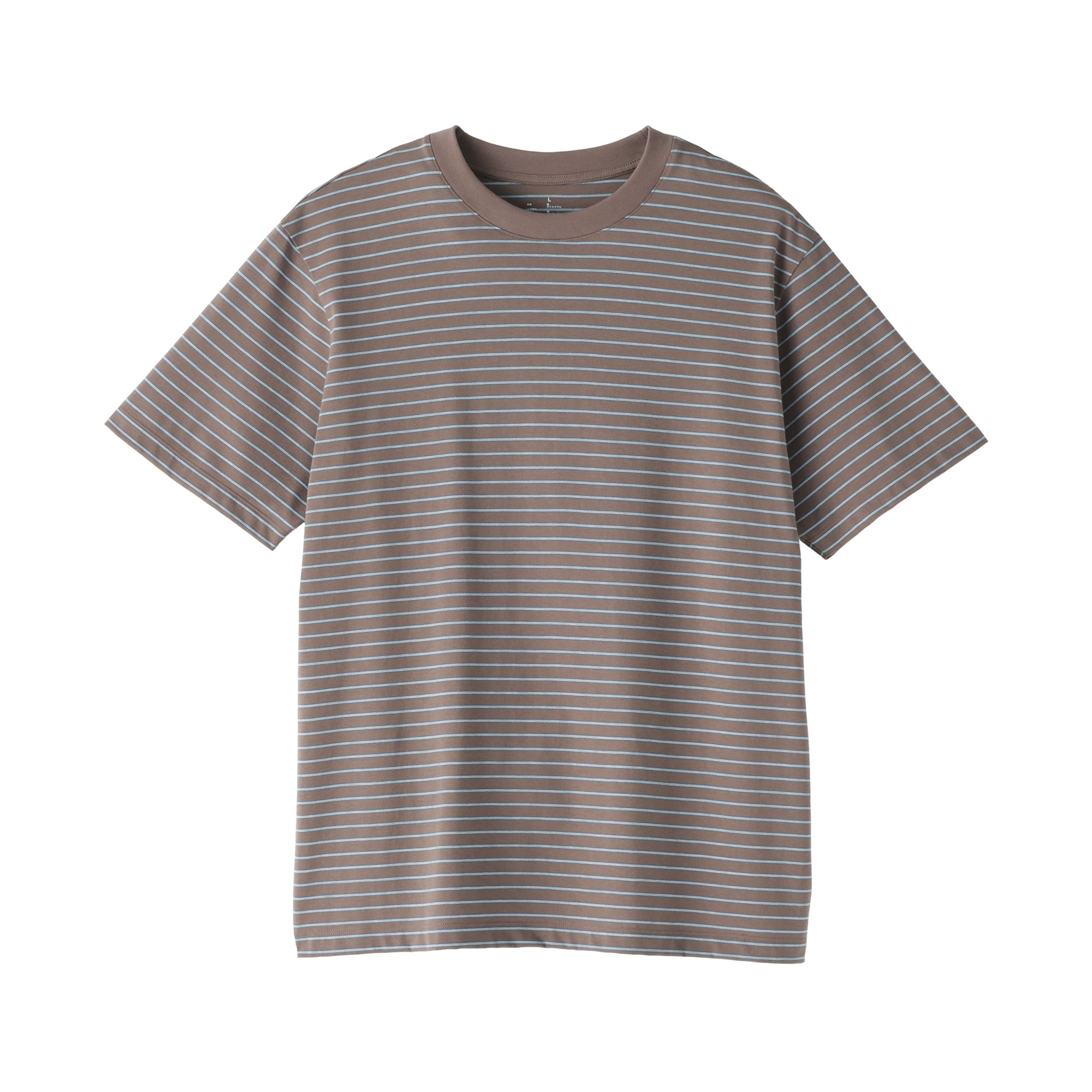 紳士　天竺編みクルーネック半袖Ｔシャツ（ボーダー）（ＯＳ）