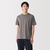 紳士　天竺編みクルーネック半袖Ｔシャツ（ボーダー）（ＯＳ）